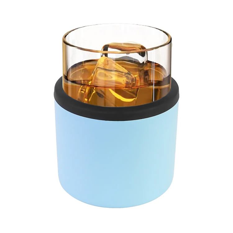 11oz μοναδικό ξύλινο ανοξείδωτο χάλυβα μονωμένο ουίσκι ουίσκι