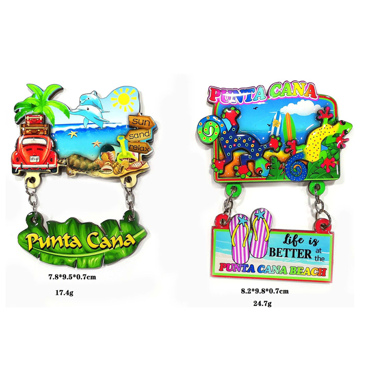 Τρισδιάστατος προσαρμόσιμος μεσογειακός σχεδιασμός αναμνηστικός μαγνήτης ψυγείου