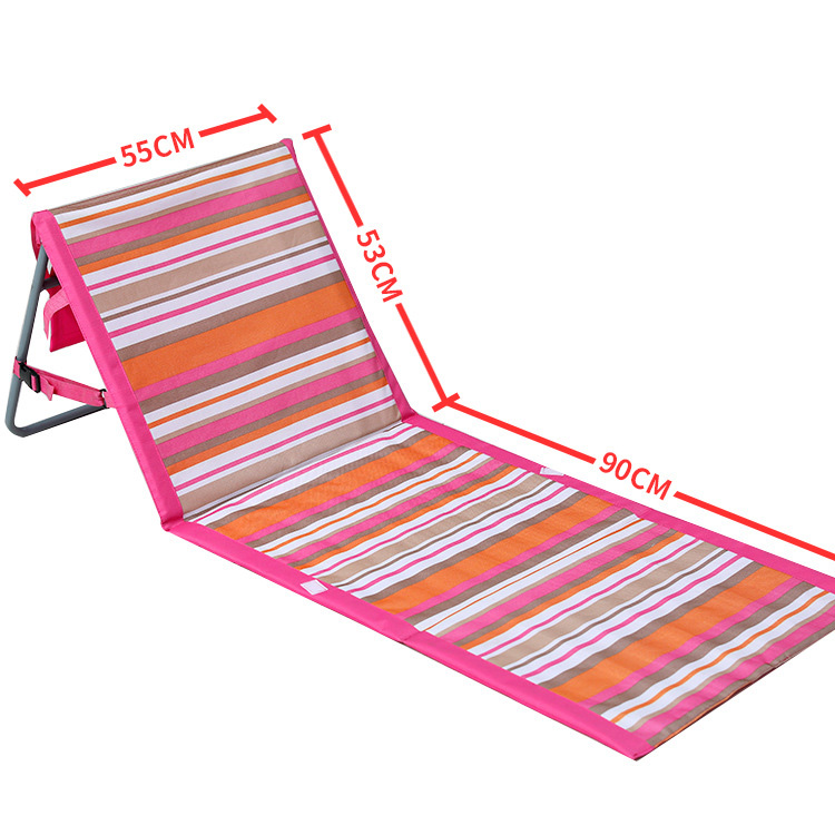 Καρέκλα αναψυχής παραλίας Πλάτη για ψάρεμα Ελαφριά πτυσσόμενη καρέκλα