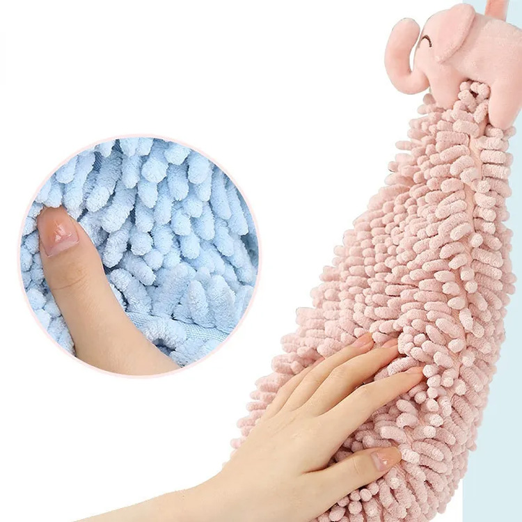 Γελοιογραφία μπάνιο κουζίνα κουζίνα Chenille Fluffy χεριών πετσέτα