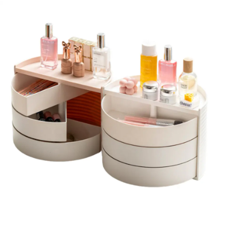 Επιτραπέζιο Circular Dresser Container Makeup Organizer