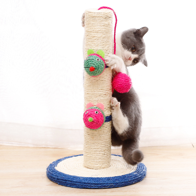 Ανθεκτικό Cat Post Interactive Toys Sisal Scratch Pole