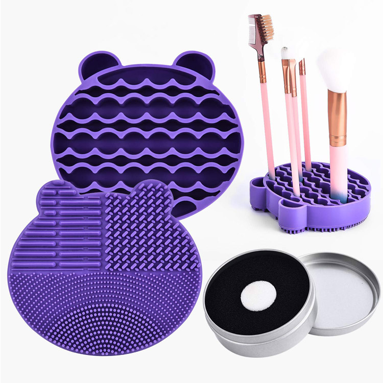 Φορητό Drying Holder Silicone Brush Cleaner Mat