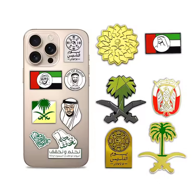 Mexico Metal Custom Lapels Senamel Saudi Metal Clacker Pin