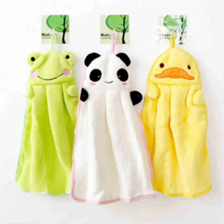 Νέο μωρό τετράγωνο βελούδινο Bath Baby Hand Animal Hanging Powel