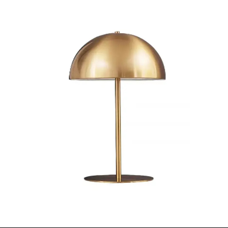 Ημικυκλικό επιτραπέζιο φωτιστικό τέχνης Nordic Pink Wrought Mushroom