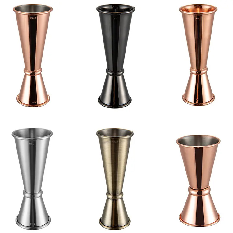 Premium Copper Silver 2CL/4CL Double Jigger