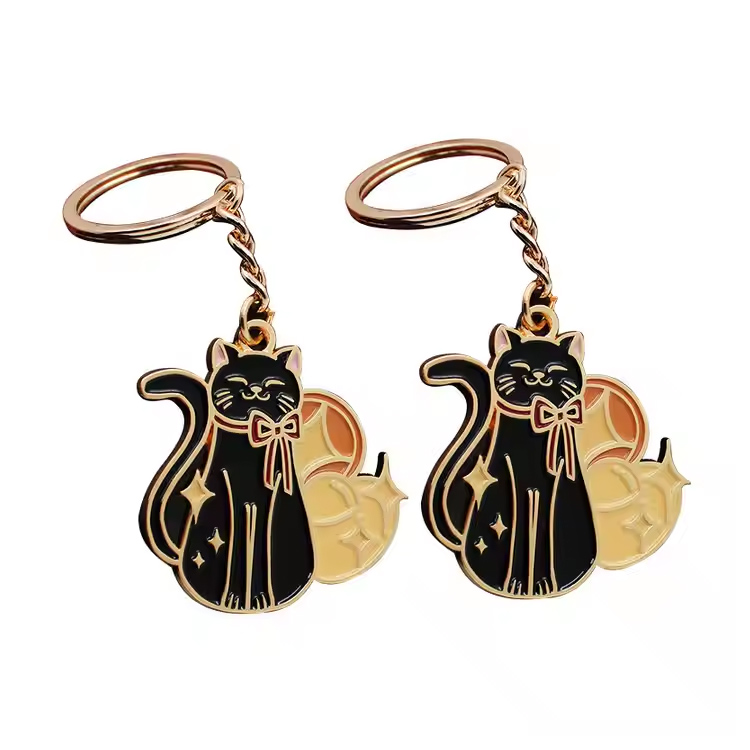 Premium Soft Senamel Keychains Πολύχρωμα γυαλιστερά μεταλλικά μπρελόκ
