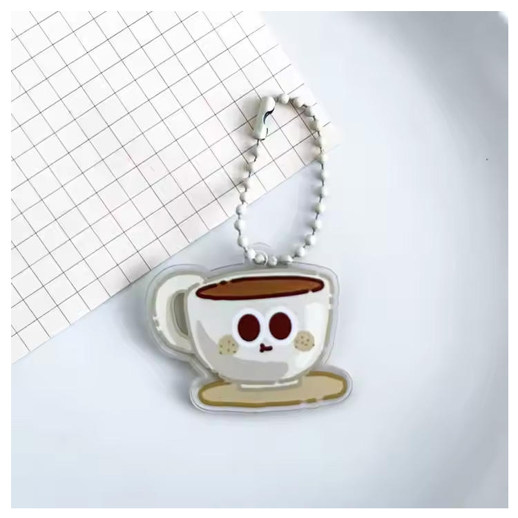 Το διαφημιστικό ακρυλικό keychain κάνει ακρυλικό keychain με λάμψη