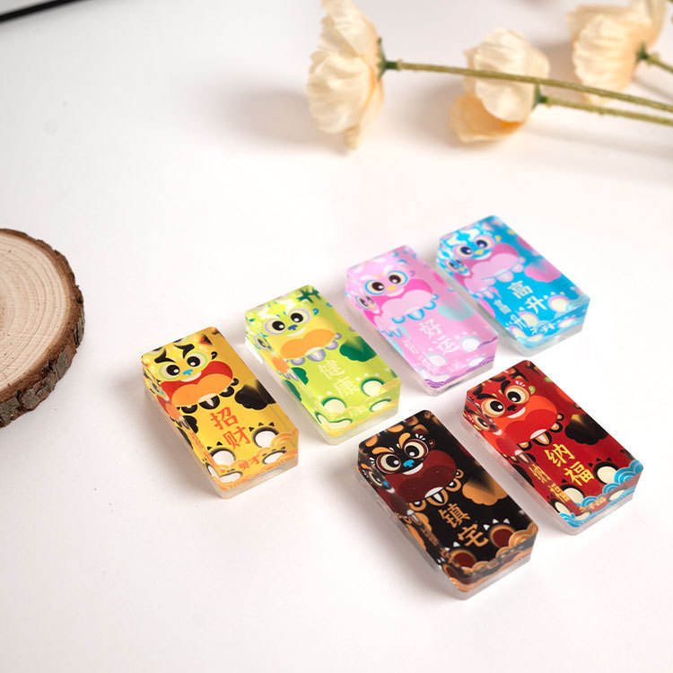 Αυτοκόλλητο μαγνήτη ψυγείου με μαλακό ακρυλικό τούβλο